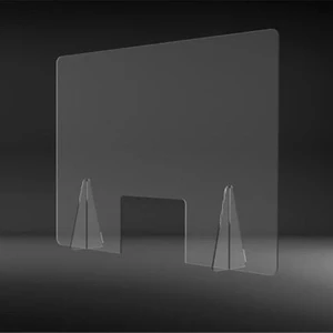 Krc Display Pleksi Seperatör | Pleksi Ara Bölme | Masaüstü Şeffaf Pleksi Koruma 2.8 mm 50 x 50 cm