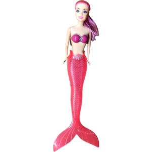 Deniz Kızı Bebek Işıklı 34 cm Pembe