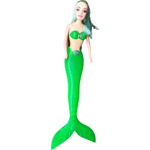 Deniz Kızı Bebek Işıklı 34 cm Yeşil