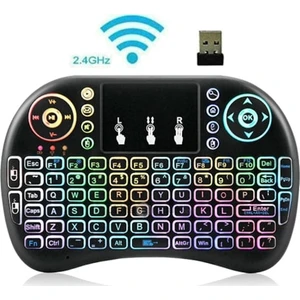 Kablosuz Bluetooth Türkçe Siyah Mini Klavye Mouse Smart Tv Box