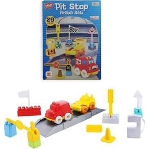 Pit Stop Araba Blok Seti 29 Parça URT-10-3587