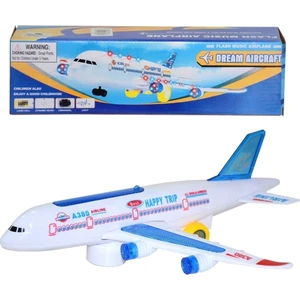 Can Oyuncak Işıklı Sesli ve Hareketli Airbus Uçak 20 cm