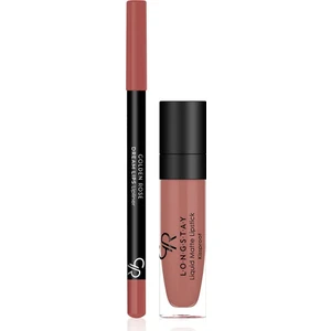 Golden Rose Matte Lip Kit - Warm Sable - Likit Mat Ruj & Dudak Kalemi - 8691190433420