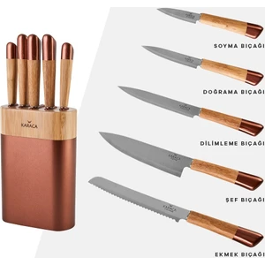 Maple Rosegold 6 Parça Bıçak Seti