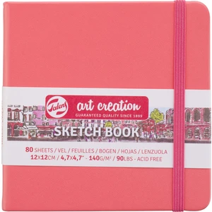 Sketchbook Sert Kapak Eskiz Çizim Defteri 12 x 12 cm 140 gr 80 Yaprak Pastel Coral