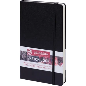 Sketchbook Sert Kapak Eskiz Çizim Defteri 13 x 21 cm A5 140 gr 80 Yaprak Siyah