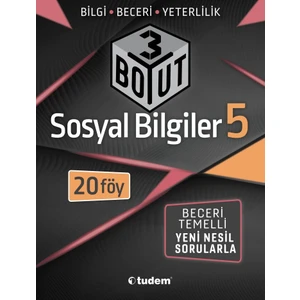 Tudem Yayınları 5. Sınıf 3 Boyut Sosyal Bilgiler