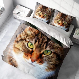 MonoHome Tabby 3D Pamuk Saten Çift Kişilik Nevresim Takımı