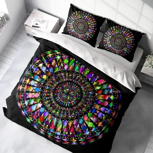 MonoHome Mandala 4 3D Pamuk Saten Çift Kişilik Nevresim Takımı