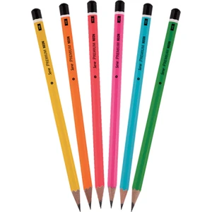 Premium Kurşun Kalem Neon 6lı