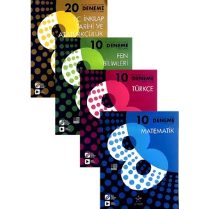 5 Yıldız Yayınları 8. Sınıf Matematik,türkçe,fen Bilimleri,inkılap Tarihi Deneme Seti(2020)