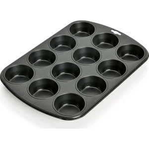 Classic Muffin Kek Kalıbı 12'li 38X27 cm Siyah