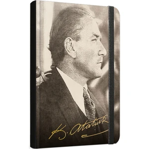 Atatürk Dikişli Sert Kapak Çizgili Defter 120 Yaprak 3323
