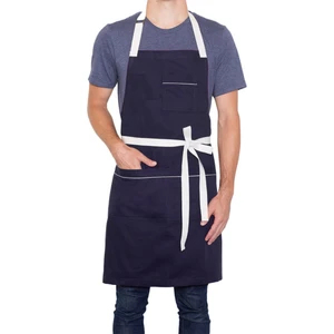Medusa Forma Askılı Önlük Master Şef - Barista - Aşçı - Kuaför - Tattoo - Mutfak - Chef Garson Önlüğü Lacivert