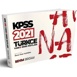 Benim Hocam Yayınları 2021 KPSS Türkçe Video Ders Notları