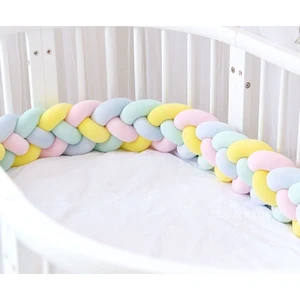 Guldesignstore 4'lü Örgü Koruma 200 cm Su Yeşili-Bebe Mavi-Sarı-Pembe