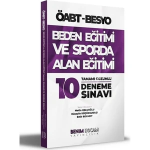 Benim Hocam Yayınları ÖABT Beden Eğitimi Ve Sporda Alan Eğitimi Tamamı Çözümlü 10 Deneme