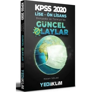 Yediiklim Yayınları 2020 KPSS Lise-Ön Lisans Dünyada Ve Türkiye'De Güncel Olaylar