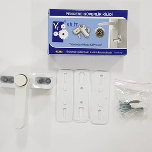 Yt Düğmeli Pencere Güvenlik Kilidi Beyaz