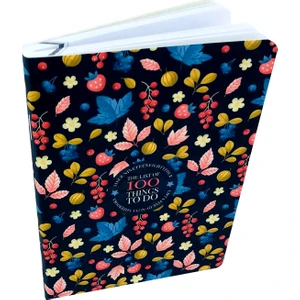 100 Things Tel Dikişli Karton Kapak Defter A6 80 Yaprak Çizgili Koyu Renk