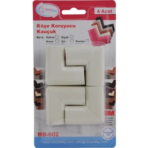 Miny Baby Kauçuk Köşe Koruyucu 4lü Krem