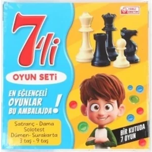 Oyun Seti 7'li  - Eğlenceli Oyunlar - Zeka Oyunu - Eğitici Oyuncak