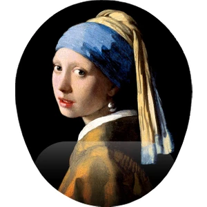 İyi Fikirler Inci Küpeli Kız Bilek Destekli Mousepad