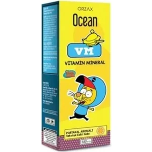 Ocean Vm Vitamin Mineral 150 ml Portakallı Şurup Kral Şakir
