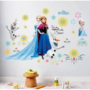 Cosy Home Gift Çocuk Bebek Odası Frozen Anna Elsa Olaf Fuul Paket Karlar Ülkesi Sticker Pvc Duvar Süsü