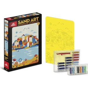 Red Castle Sand Art  Kum Sanatı  Yetişkin Kum Boyama Aktivite Seti  Şehir ve Çiçekler