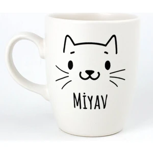 Palto Tasarım Miyav Krem Oval Kupa