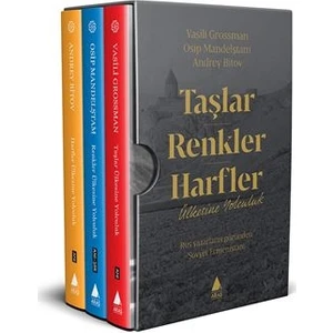 Taşlar - Renkler - Harfler Ülkesine Yolculuk (Özel Kutulu Set ) - Vasili Grossman  - Osip Mandelştam -  Andrey Bitov