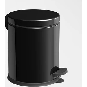 Brg Bpç1 Siyah Pedallı Banyo Çöp Kovası 5lt