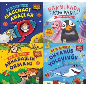 Pop-Up Hareketli Kitaplarım 4'lü Set