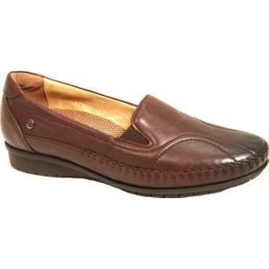 51302 Kadın Kahve Comfort Deri Ayakkabı