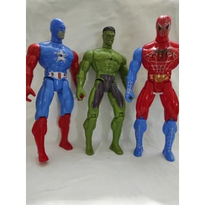 Blue Toys  Spider-Man,hulk ve Captain America Işıklı Oyuncak 20 cm
