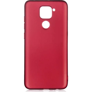 Tekno Grup Xiaomi Redmi Note 9 Kılıf Mat Premium Silikon Kılıf Bordo
