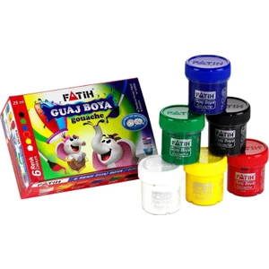 Guaj Boya Fatih 6 Renk 25 ml 6'lı