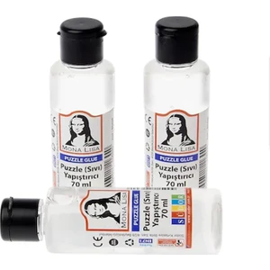 Mono Lisa Puzzle Sıvı Yapıştırıcı Şeffaf 70 ml 3'lü