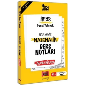 Yargı Yayınevi 2021 KPSS Matematik Kısa Ve Öz Ders Notları