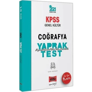 Yargı Yayınevi 2021 KPSS Genel Kültür  Coğrafya Çek Kopart Yaprak Test
