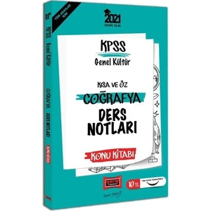 Yargı Yayınevi 2021 KPSS Coğrafya Kısa Ve Öz Ders Notları