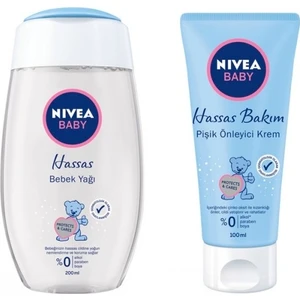 Baby Bebek Yağı 200 ml & Pişik Kremi 100 ml Bakım Set