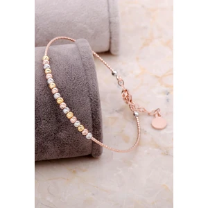 Sümer Telkari Dorissa Rose Altın Yaldızlı Gümüş Bilezik 3359