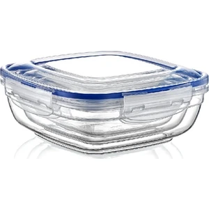 3'lü Contalı Kilitli Saklama Kabı Seti Kare