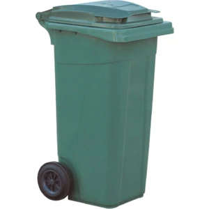 Uçak Plastik Çöp Kovası 120 lt Çöp Konteyneri Tekerlekli Pedalsız
