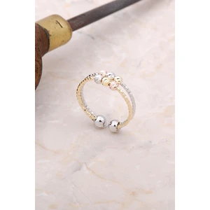 Sümer Telkari Dorica Renkli Gümüş Yüzük 3006