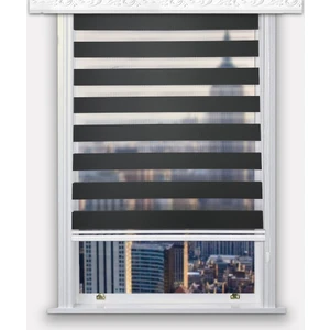 Lucra Concept Zebra Perde 616-15 Siyah MZ616-15 70x260 cm