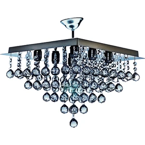 Rima 6'lı Kare Kristal Taşlı Modern Avize