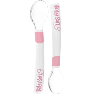 2'li Silikon Mama Kaşığı Pembe